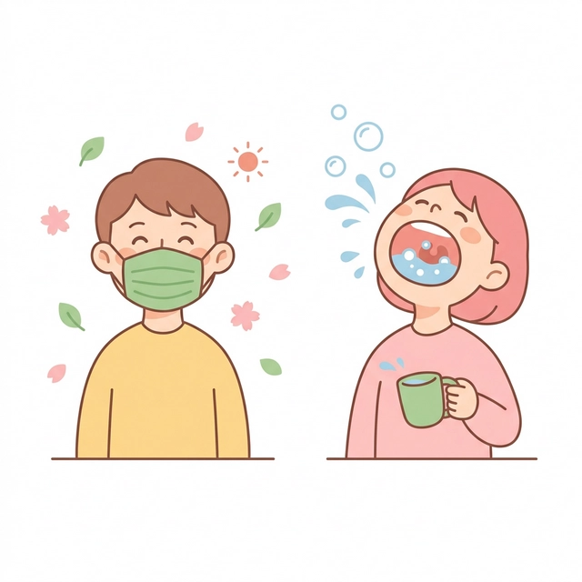 マスクとうがい・加湿で予防